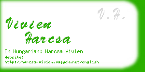 vivien harcsa business card